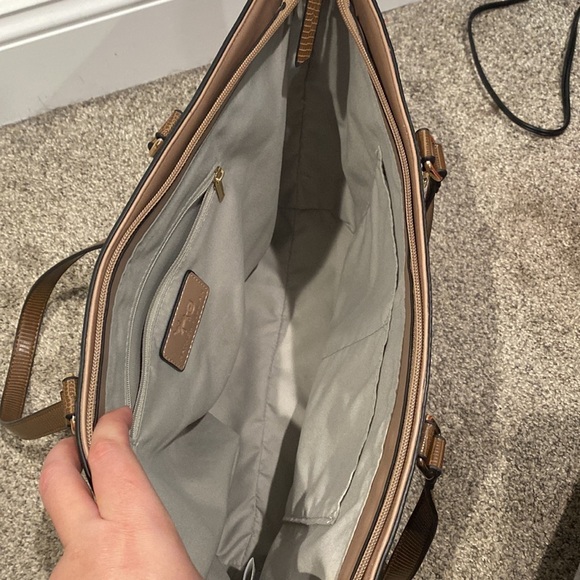 Mathew & Julian Medium Tote Shoulder Faux Leather Neutral Bag - Picture 9 of 12